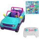 Hot Wheels Barbie Suv Telecomandato Rc Jeep con Adesivi 2 Posti Mattel