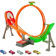 Hot Wheels Power Shift Raceway Pista Motorizzata con Booster Mattel