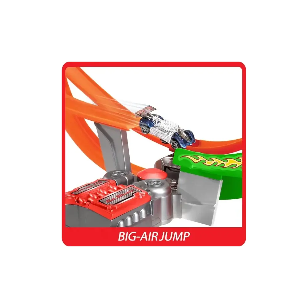 Hot Wheels Power Shift Raceway Pista Motorizzata con Booster Mattel