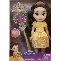 Princess Belle Bambola con Accessori Vestito Giallo Capelli Toys One