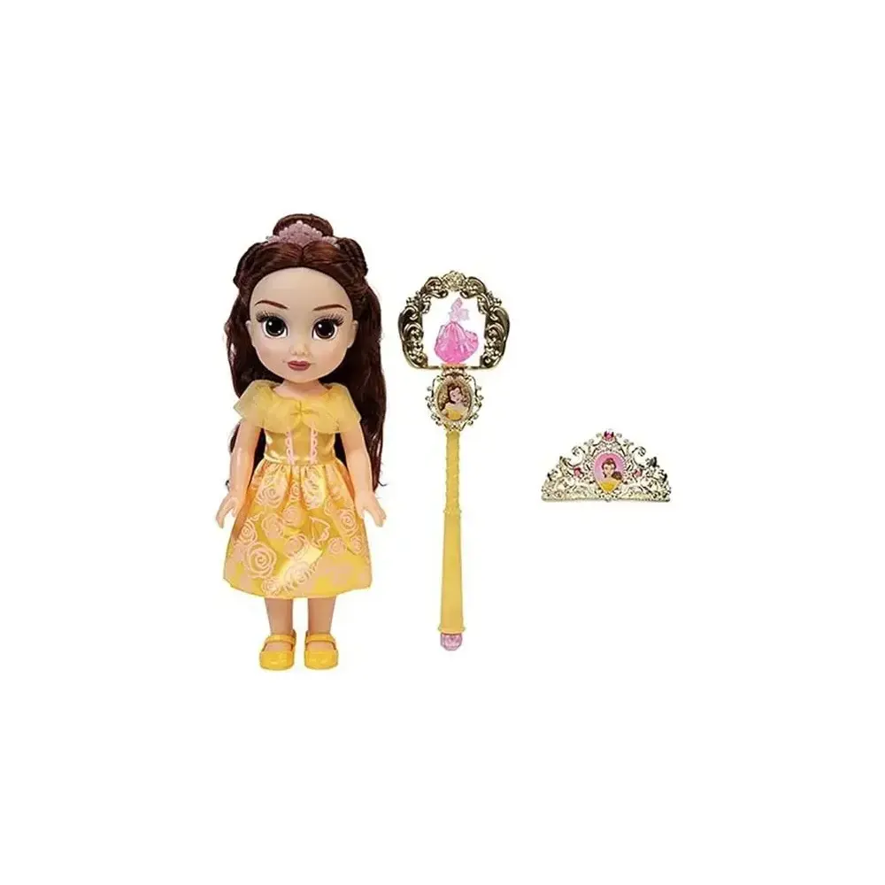 Princess Belle Bambola con Accessori Vestito Giallo Capelli Toys One