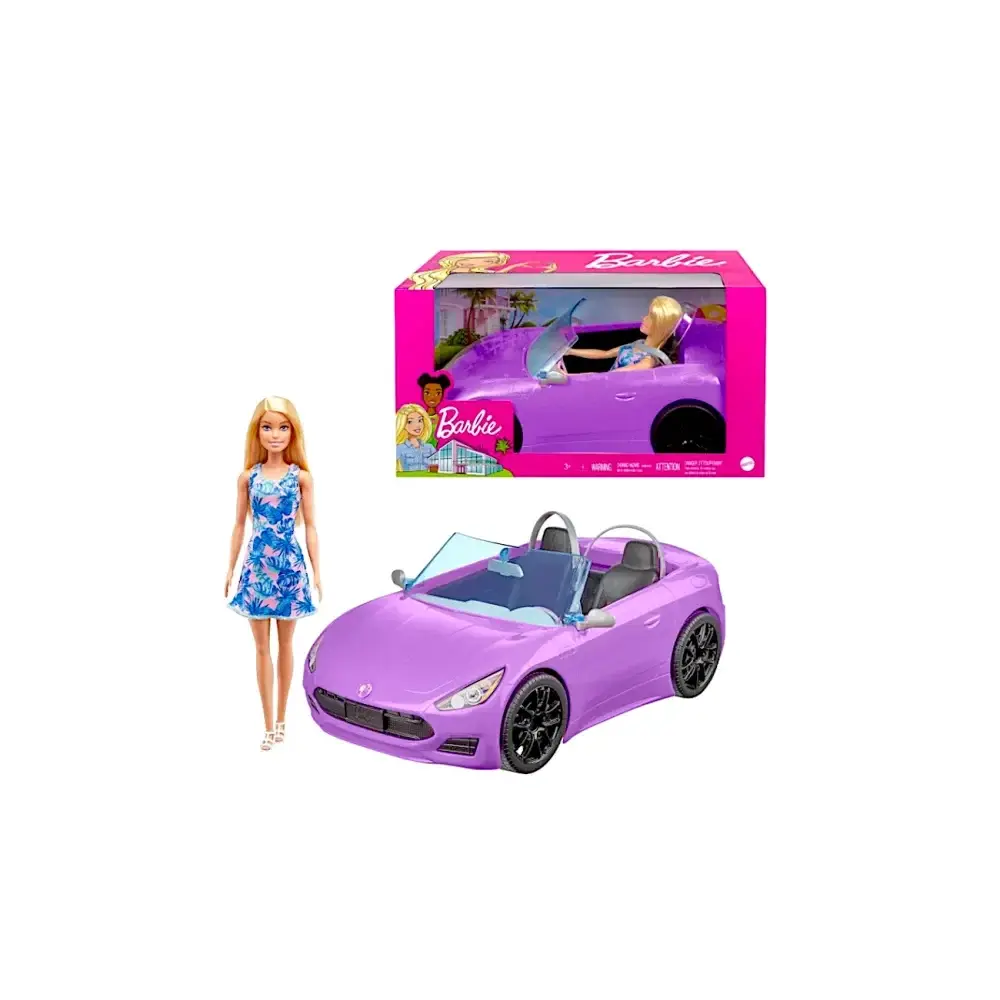 Barbie Auto Cabrio con Bambola Mattel