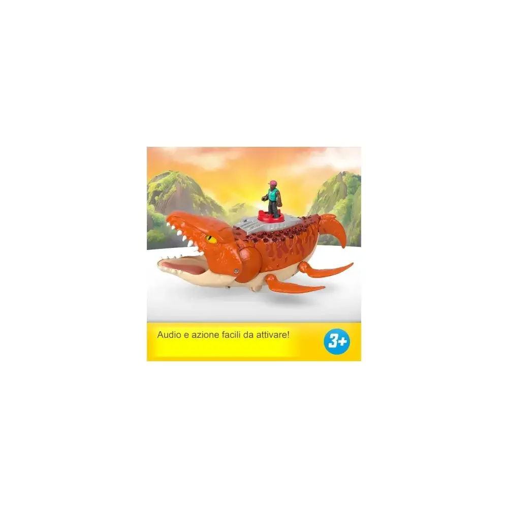 Imaginext Jurassic World Mosasauro Suoni e Movimenti Mattel