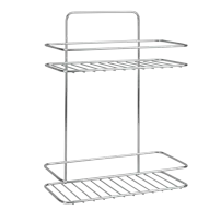 Mensola bagno 2 piani cromata Reflex LUXY Line