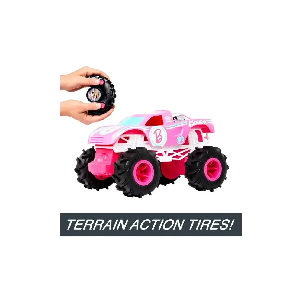 Hot Wheels Barbie Monster Truck Rc Radiocomandato 1:24 Mattel