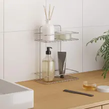 Mensola bagno 2 piani cromata Reflex LUXY Line