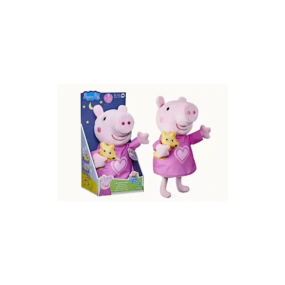Peppa Pig Ninna Peluche Musicale con Orso 3 Canzoni 3 Frasi + Hasbro