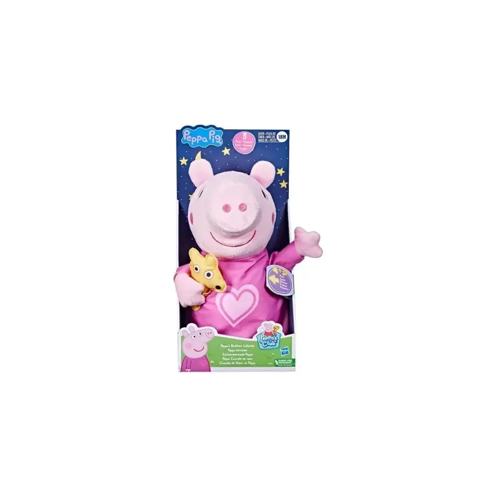 Peppa Pig Ninna Peluche Musicale con Orso 3 Canzoni 3 Frasi + Hasbro