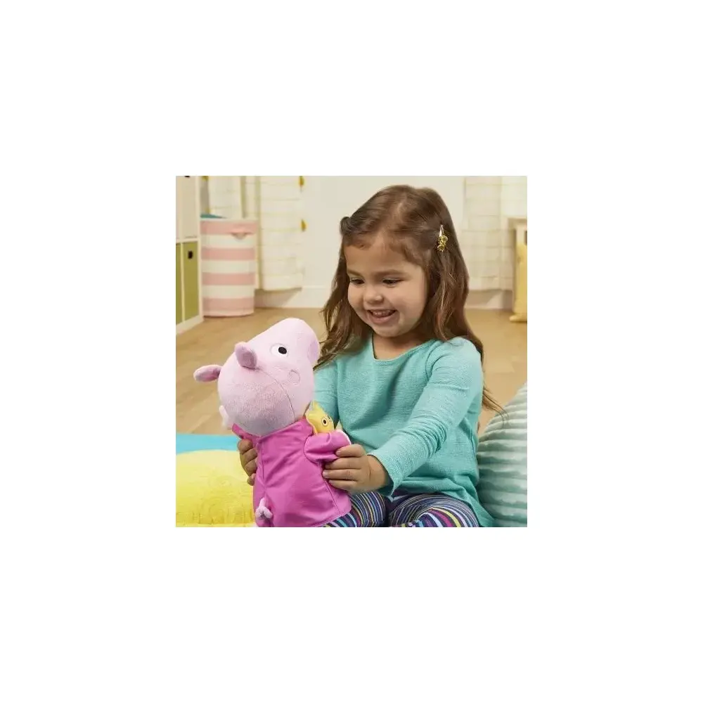 Peppa Pig Ninna Peluche Musicale con Orso 3 Canzoni 3 Frasi + Hasbro