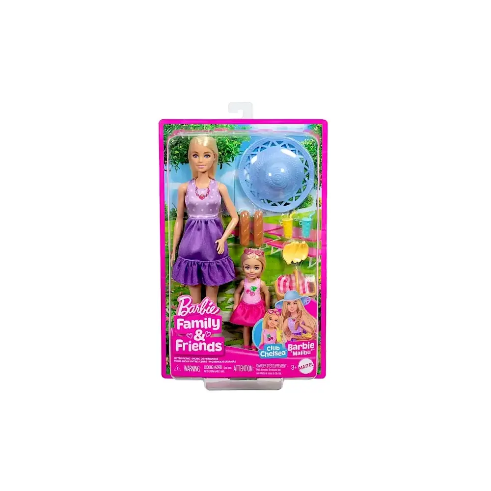 Barbie Famiglia e Amici Set Malibu e Chelsea Picnic Mattel