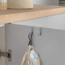Gancio doppio Oasis Line in ferro rivestito Polytherm®
