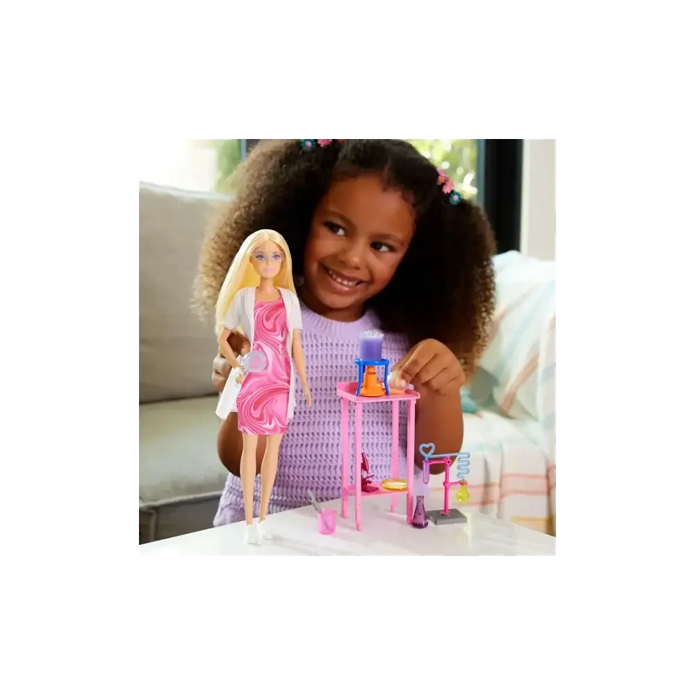 Barbie Carriere Scienziata Bambola con Laboratorio e Accessori Mattel