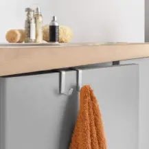 Gancio doppio Oasis Line in ferro rivestito Polytherm®