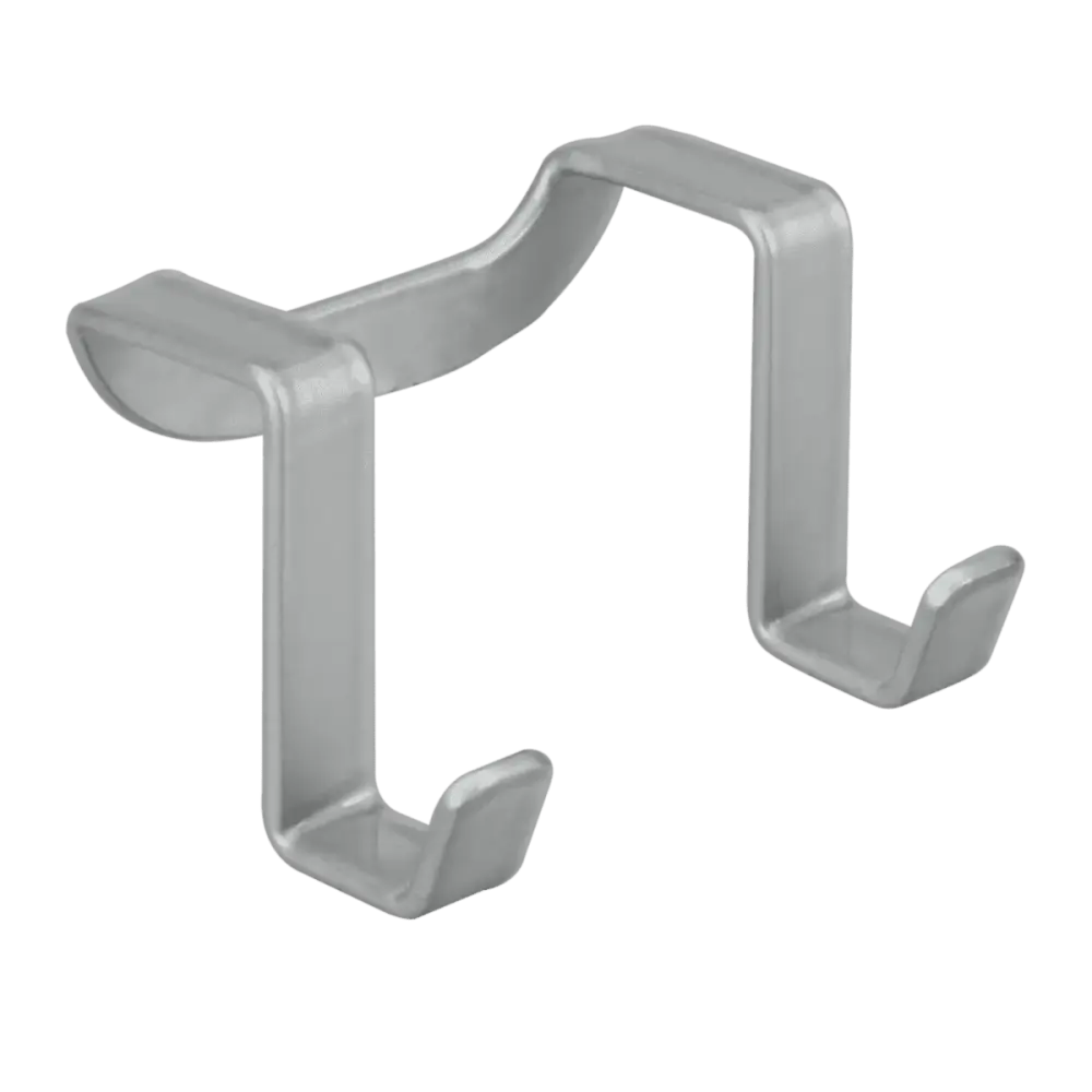 Gancio doppio Oasis Line in ferro rivestito Polytherm®