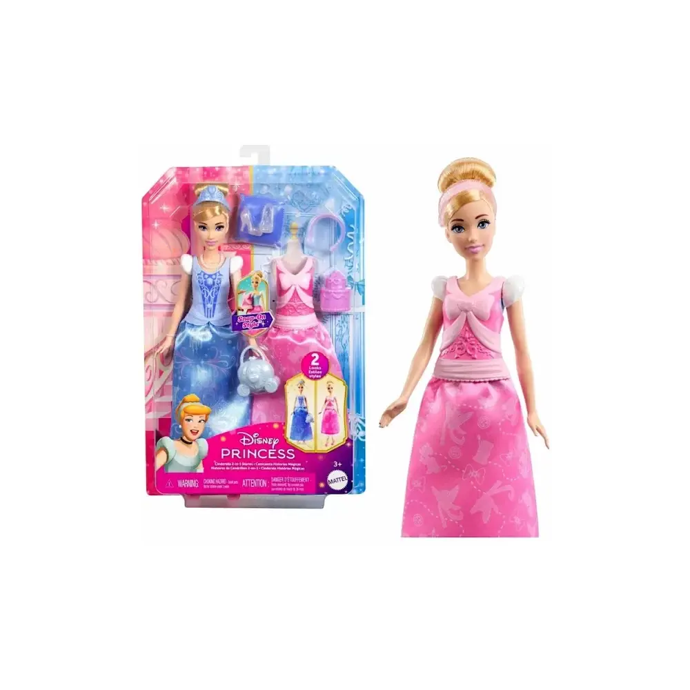 Cenerentola Disney Princess 2 Storie in 1 con 2 Look Completi Toys One