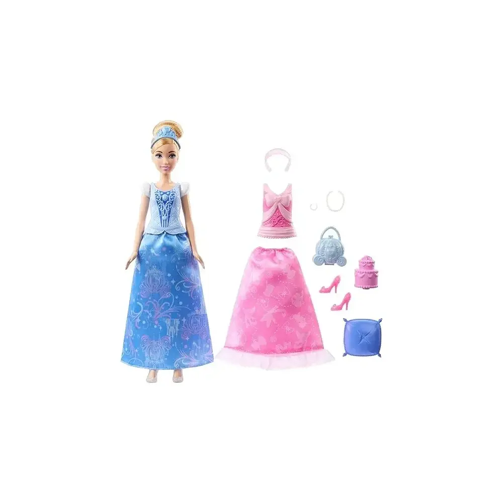 Cenerentola Disney Princess 2 Storie in 1 con 2 Look Completi Toys One
