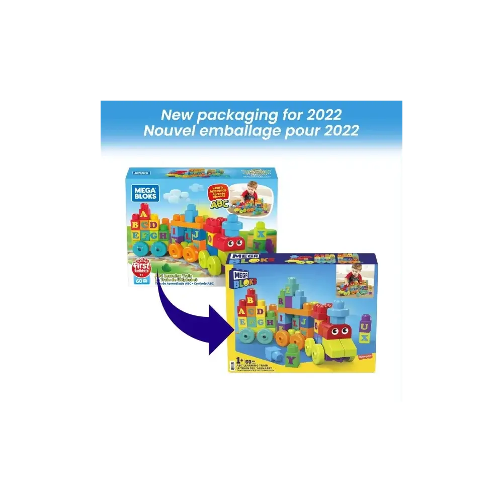 Mega Bloks Trenino Impara L’Alfabeto Playset Blocchi Educativi Mattel