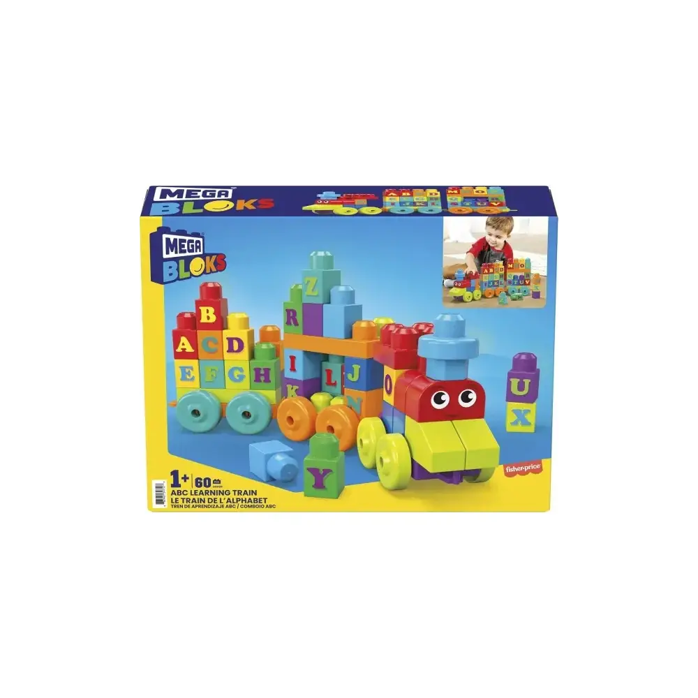 Mega Bloks Trenino Impara L’Alfabeto Playset Blocchi Educativi Mattel