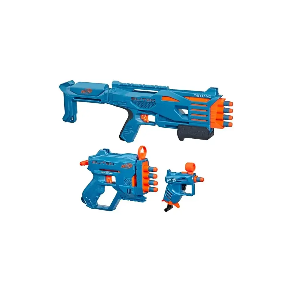 Nerf Elite 2.0 Stockpile Pack F5031eu4 3 Blaster con 10 Hasbro