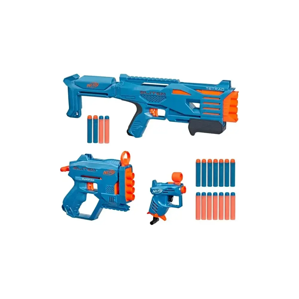 Nerf Elite 2.0 Stockpile Pack F5031eu4 3 Blaster con 10 Hasbro