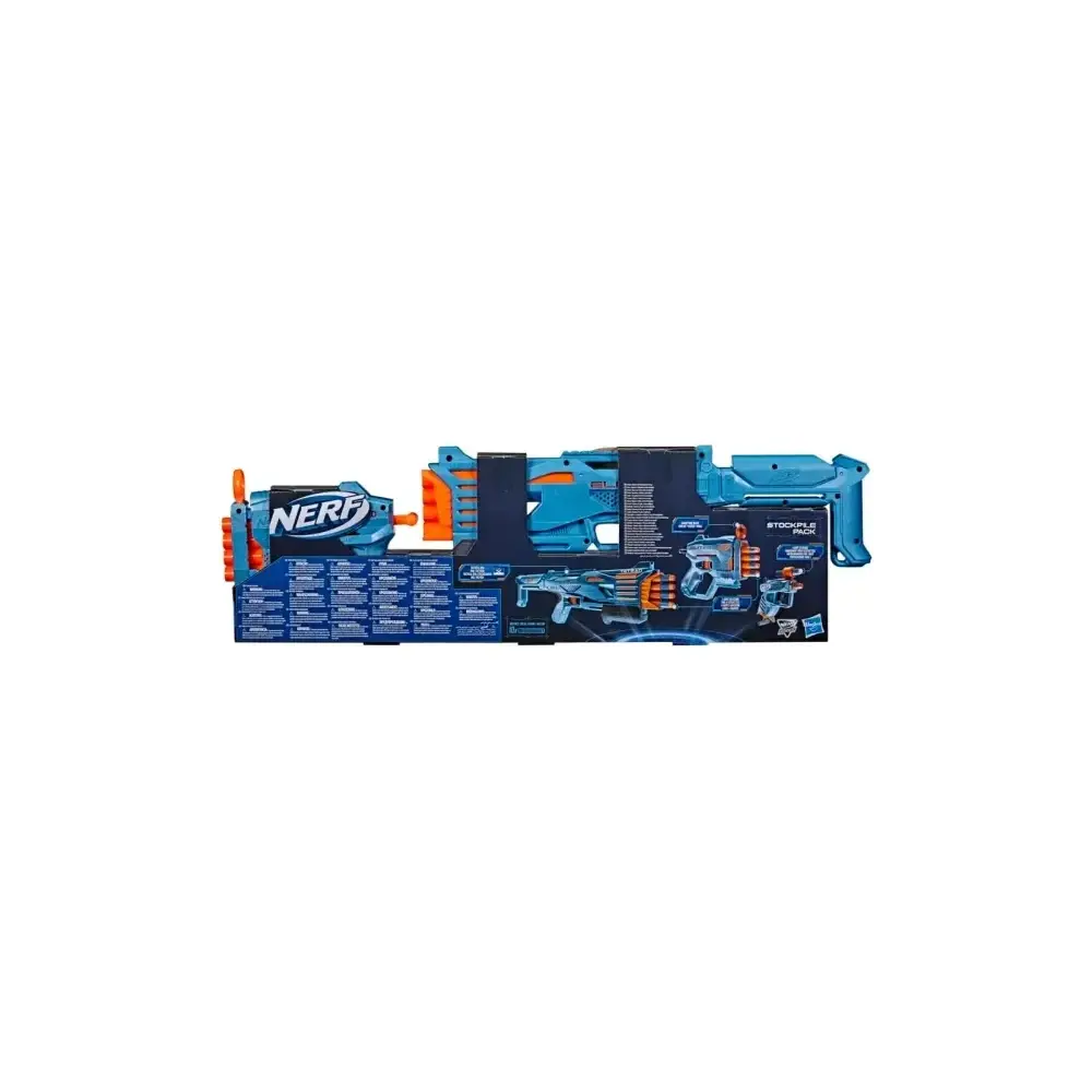 Nerf Elite 2.0 Stockpile Pack F5031eu4 3 Blaster con 10 Hasbro