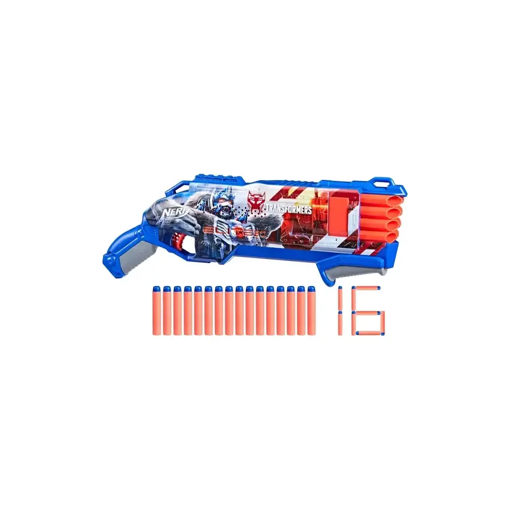Nerf Transformers Optimus Primal Blaster con 16 Freccette Elite Hasbro