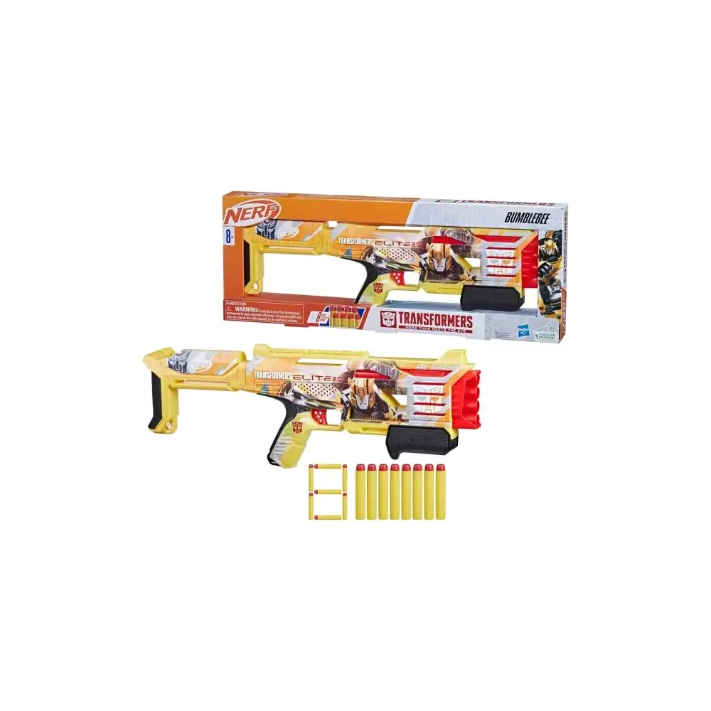Nerf Transformers Bumblebee Blaster 4 Dardi con 8 Freccette Hasbro