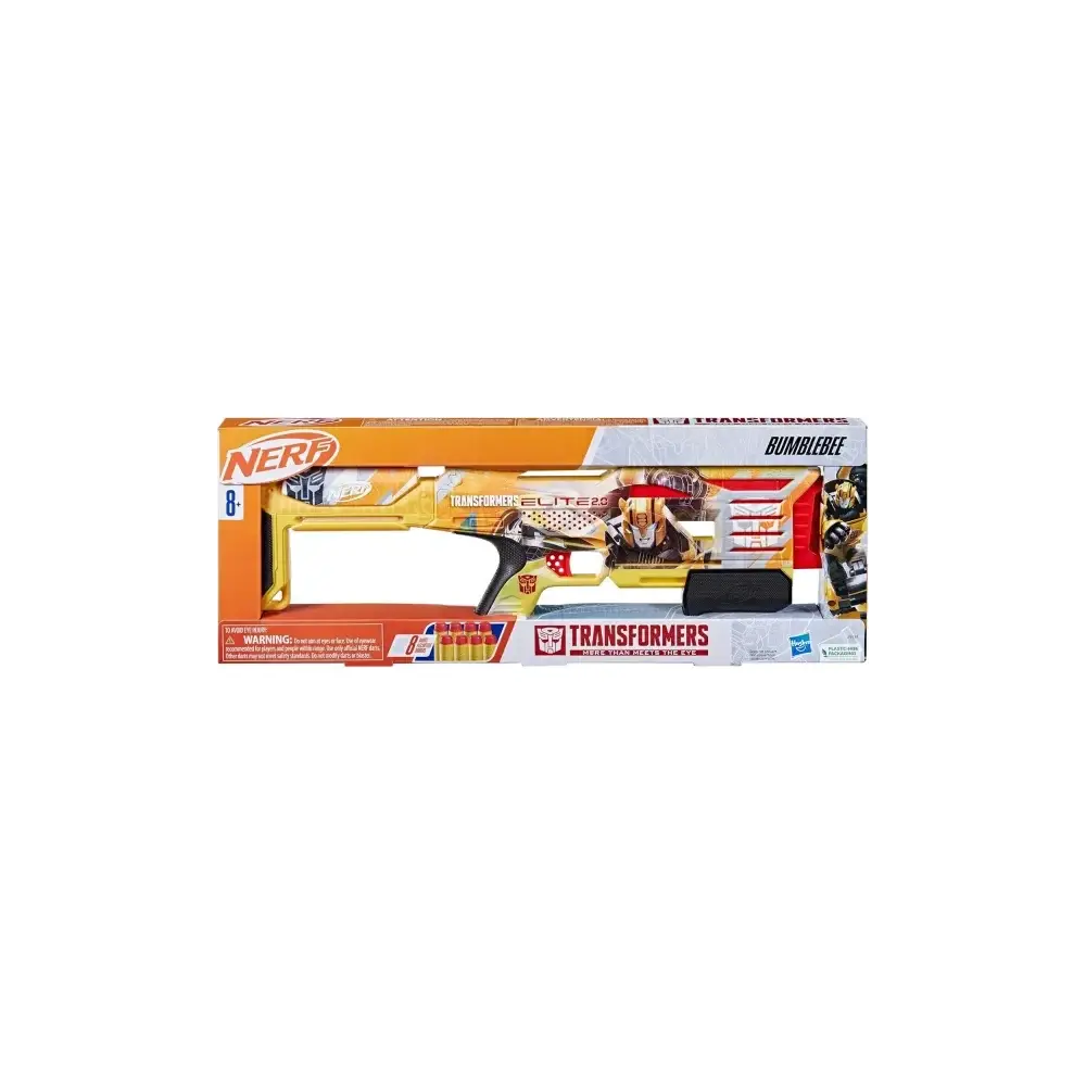Nerf Transformers Bumblebee Blaster 4 Dardi con 8 Freccette Hasbro