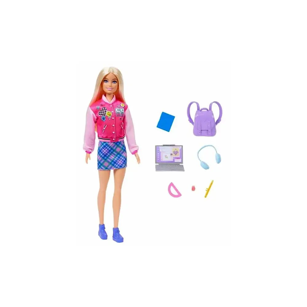 Barbie Bambola con Accessori Scuola Bambine Mattel