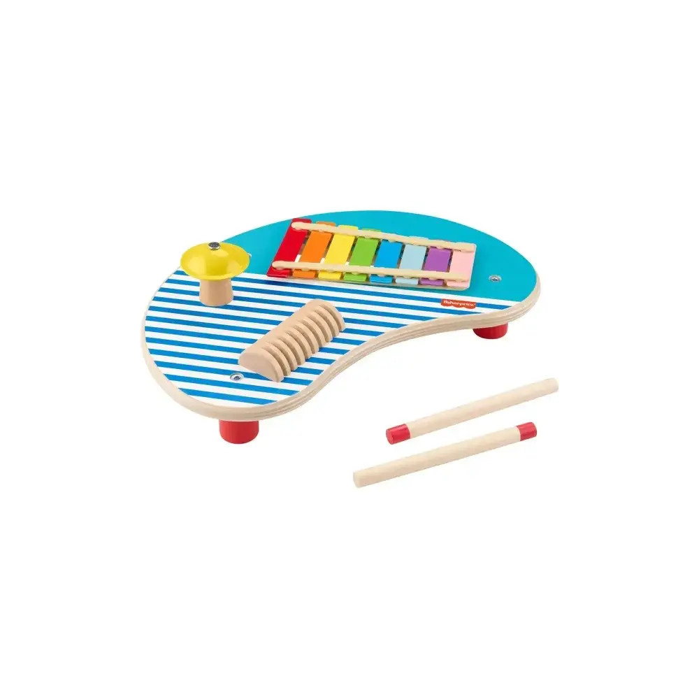 Fisher Price Tavolino Musicale in Legno con Bacchette Mattel