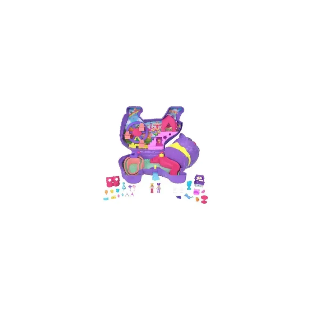 Polly Pocket Gattino delle Feste Playset con Mini Bambole e 23 Mattel