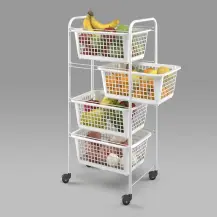 Carrello Portafrutta Miami 4 Cesti Metaltex