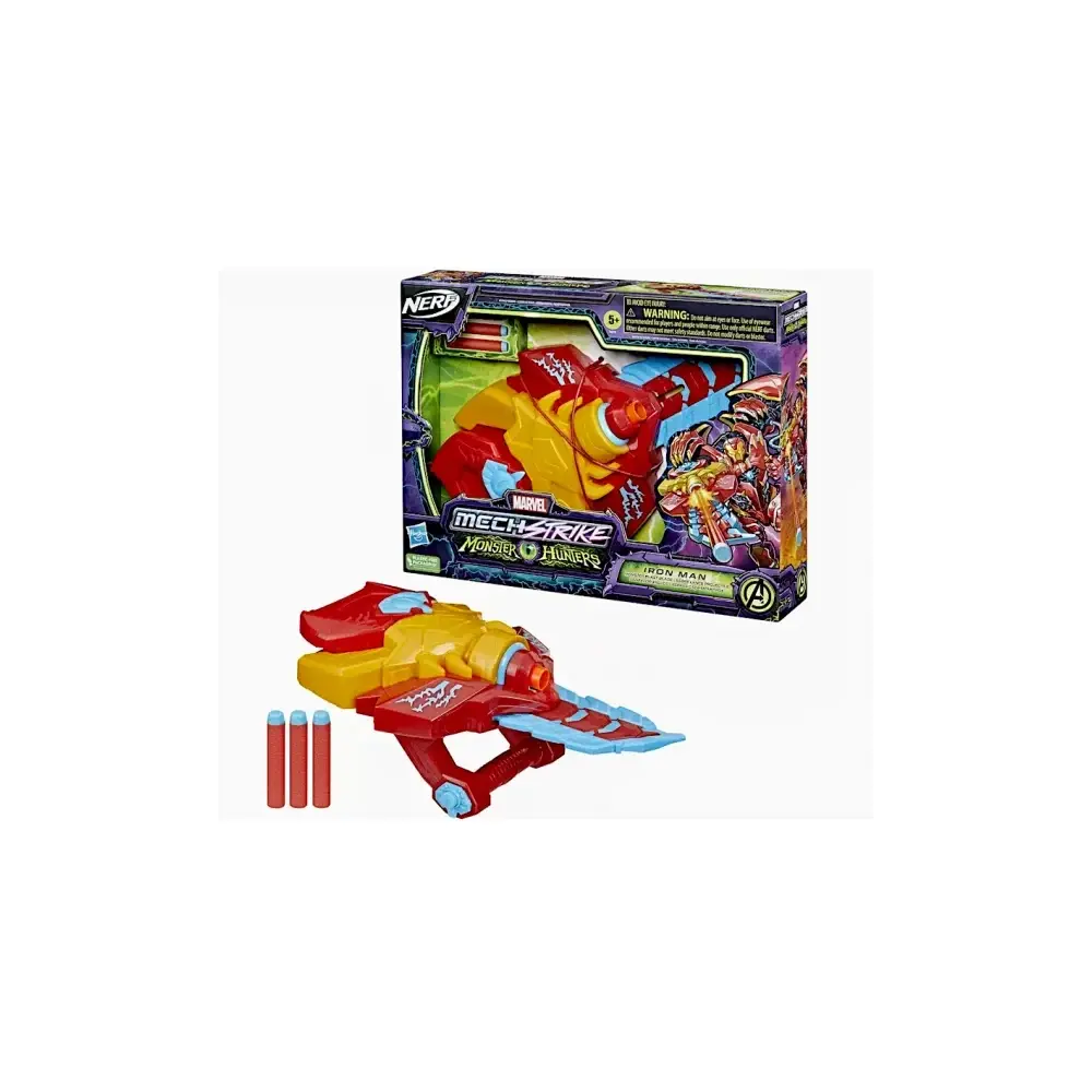 Nerf Mechstrike Ironman Monster Blade Blaster Lancia Dardi + Hasbro