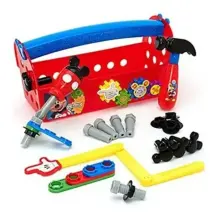 Set Attrezzi Lavoro Giocattolo Disney Mickey Cassetta Just Toys One