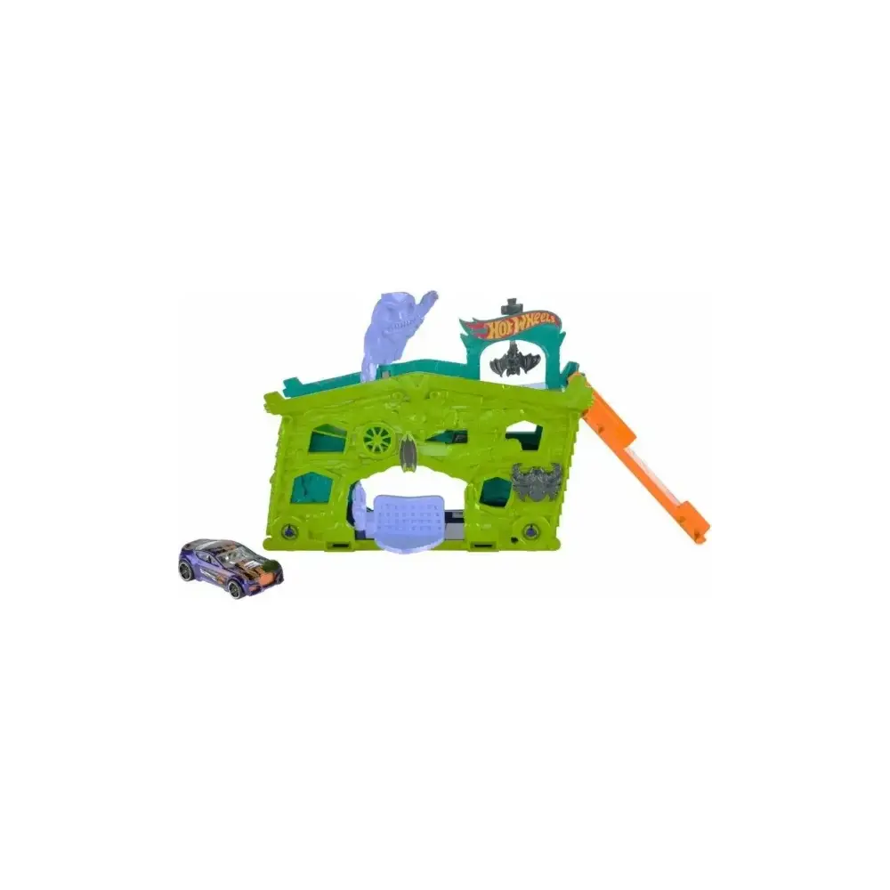 Hot Wheels Ghost Garage Playset Espansione Pista con Auto Mattel