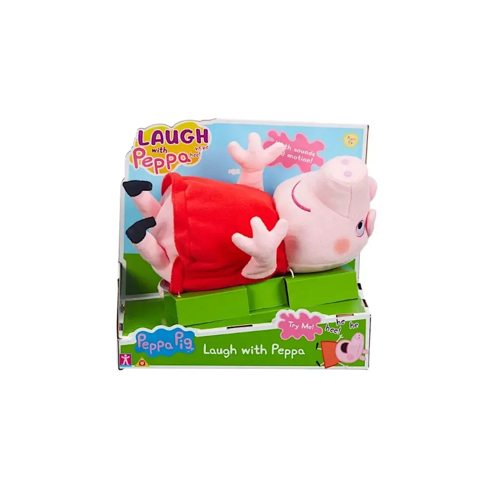 Peppa Pig Laugh With Peluche Interattivo con Risate e Movimenti Hasbro