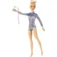 Barbie Ginnasta Bambola Bionda con Body Colorato Bastoni Mattel