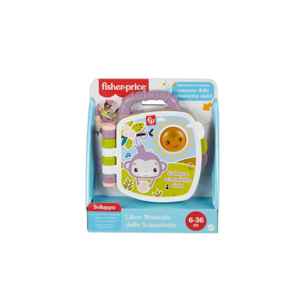 Fisher-Price il Libro delle Canzoncine della Scimmietta Viola Mattel