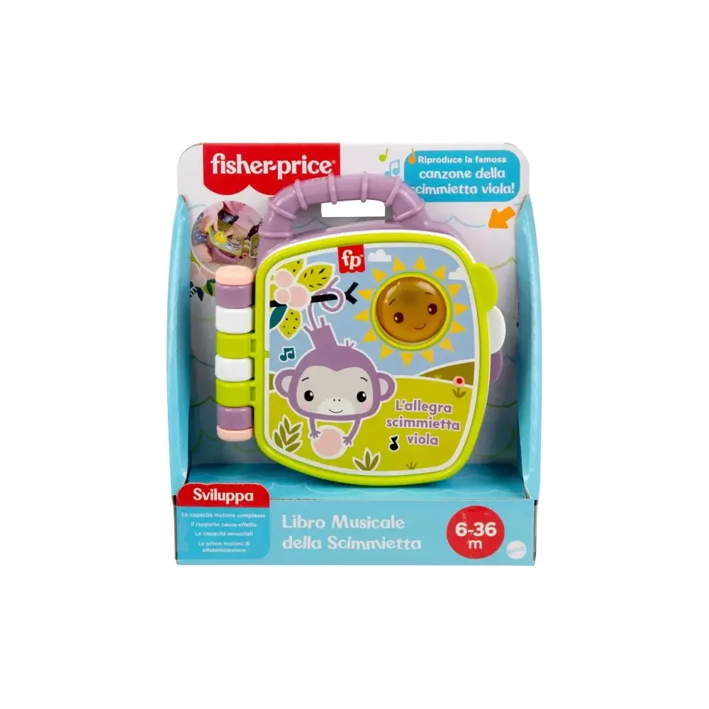Fisher-Price il Libro delle Canzoncine della Scimmietta Viola Mattel