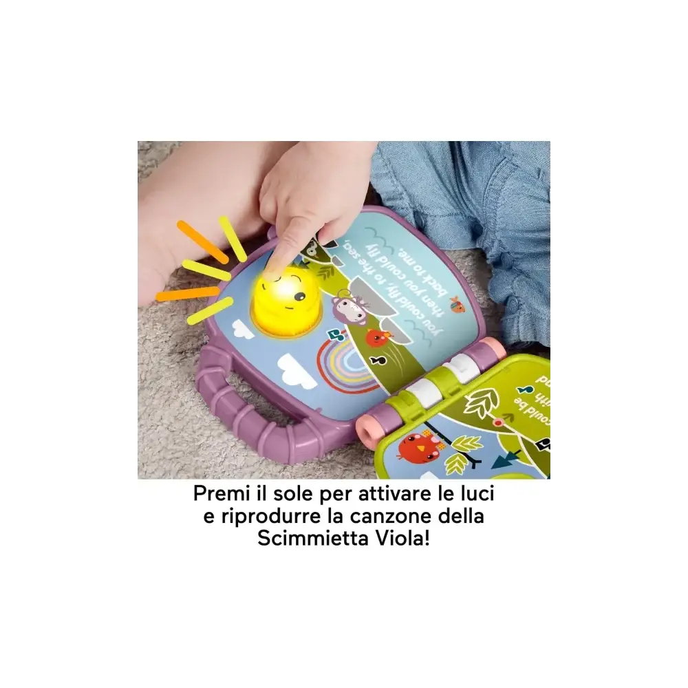 Fisher-Price il Libro delle Canzoncine della Scimmietta Viola Mattel