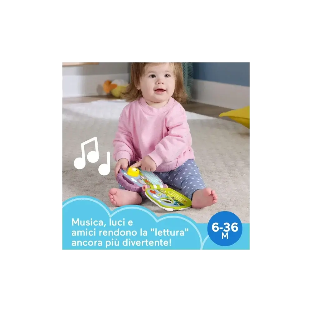 Fisher-Price il Libro delle Canzoncine della Scimmietta Viola Mattel