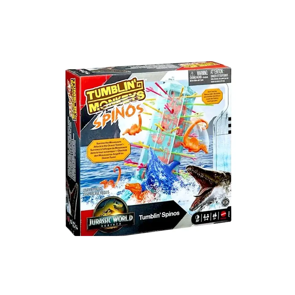 Gioco Jurassic World Tumblin'spinos Mattel