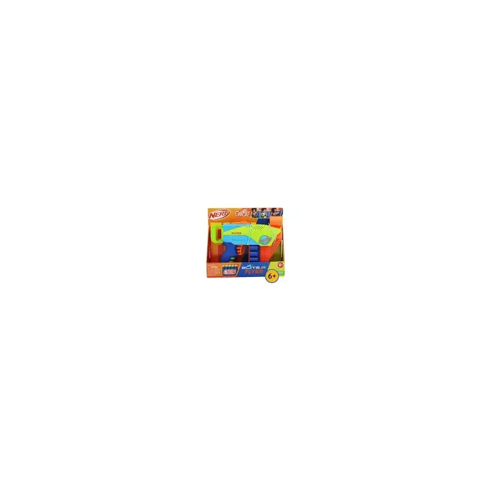 Nerf Elite Jr Flyer Blaster Giocattolo Lancia Dardi Facile Hasbro