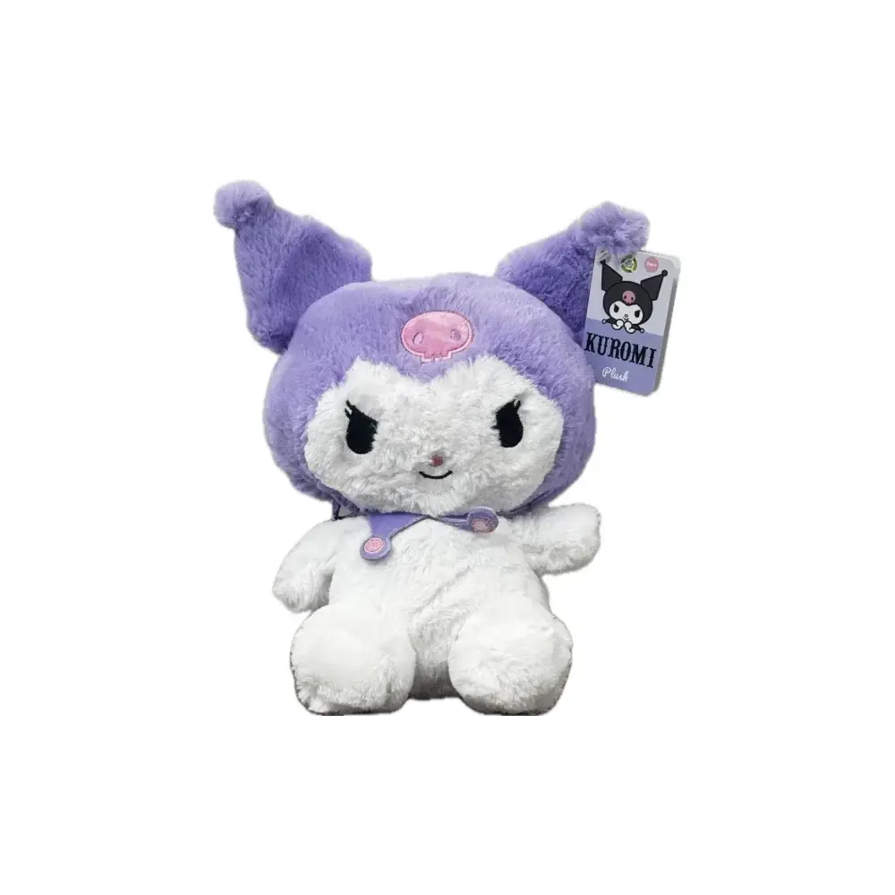 Kuromi Fluffy Peluche 15 cm Morbido Collezione Hello Kitty Toys One