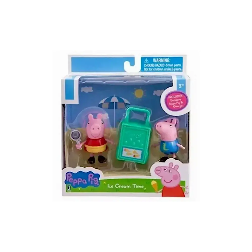 Peppa Pig e George Ice Cream Time Coppia Personaggi Hasbro