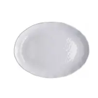 Vassoio Ovale in Melamina Bianca 40x30 cm Robusto e Leggero Star