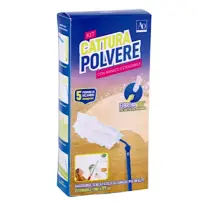 Kit Cattura Polvere Manico Estendibile con 5 Piumini Star
