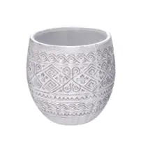 Cachepot Terracotta 24x24cm Star