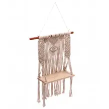 Mensola Cotone e Legno 30x15x80 cm da Appendere Star