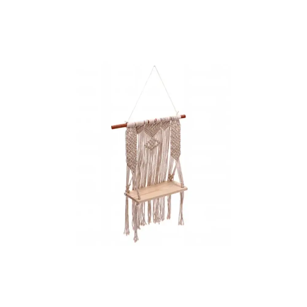 Mensola Cotone e Legno 30x15x80 cm da Appendere Star
